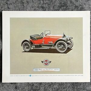 1919 Stutz Series G Bearcat Print Art Print